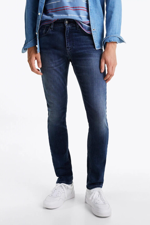Erkek Scanton Slim Jeans Pantolon - Mavi 