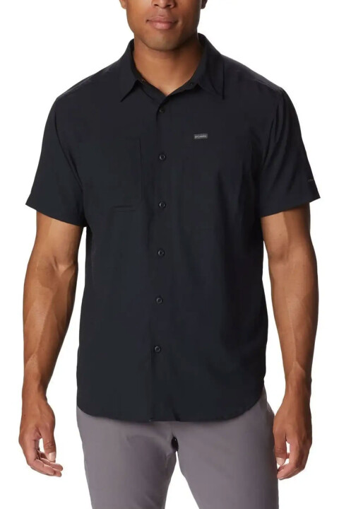 Erkek Silver Ridge Kısa Kollu Gömlek - Siyah 