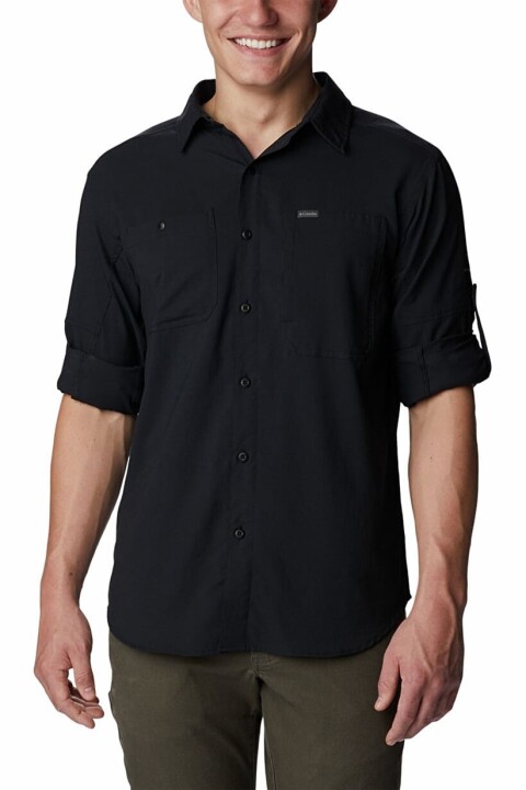 Erkek Silver Ridge Utility Uzun Kollu Gömlek - Siyah 