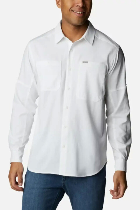 Erkek Silver Ridge Uzun Kollu Gömlek - Beyaz 