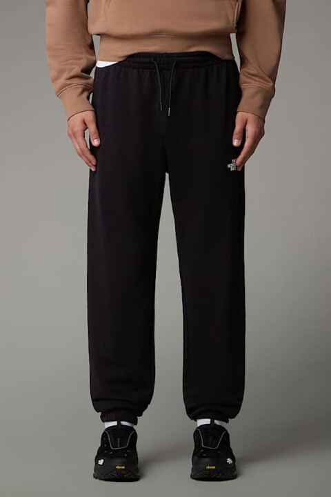 Erkek Simple Dome Light Regular Tapered Eşofman Altı - Siyah 