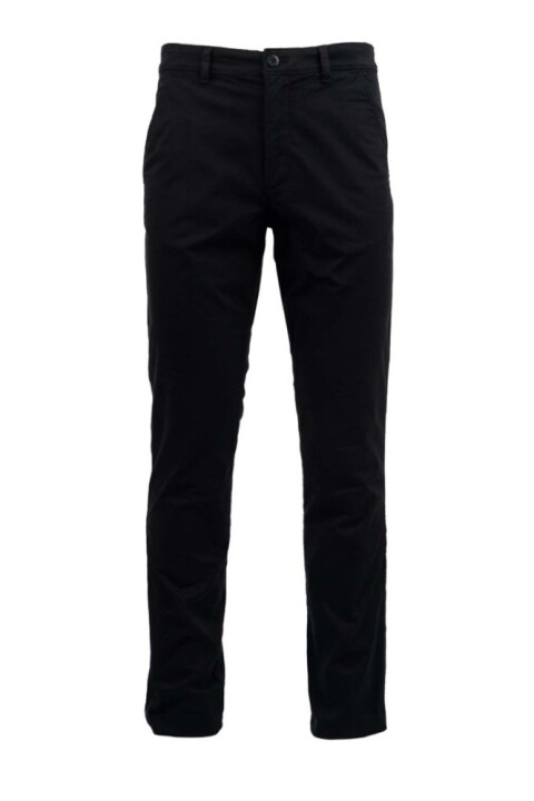 Erkek Slim Fit Pamuklu Chino Pantolon - Siyah 