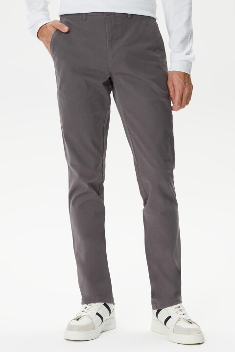 Erkek Slim Fit Pantolon - Gri 