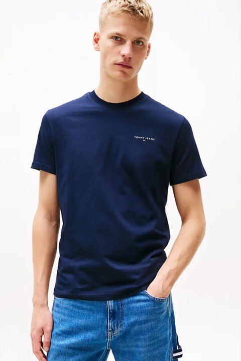 Erkek Slim Fit T-Shirt - Lacivert 