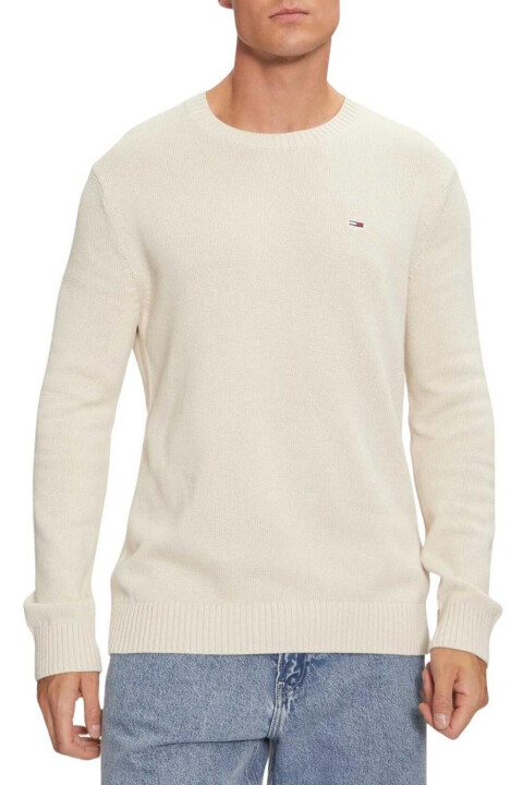 Erkek Slim Kazak - Bej 