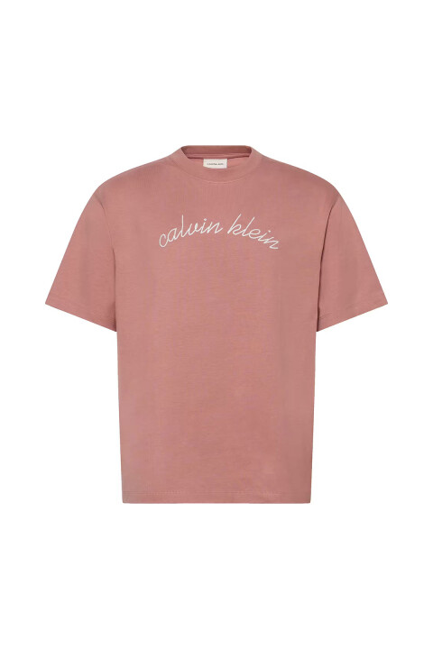 Erkek SS Center Chain Stitch 16S RLXD T-Shirt – Rose 