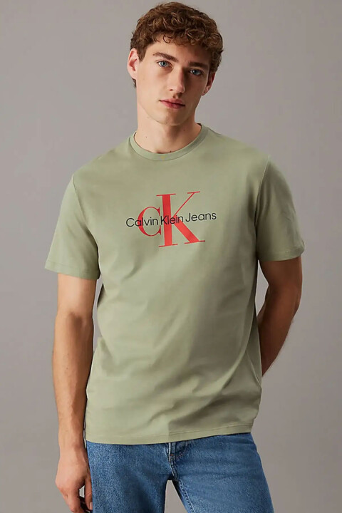 Erkek SS Hero Monogram 30S T-Shirt - Yeşil 
