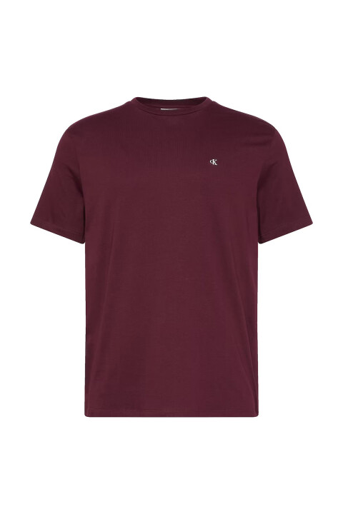 Erkek SS Smooth CTTN Solid Crewnk T-Shirt - Bordo 