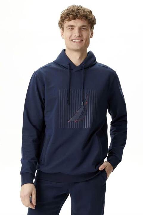Erkek Standart Fit Sweatshirt - Lacivert 