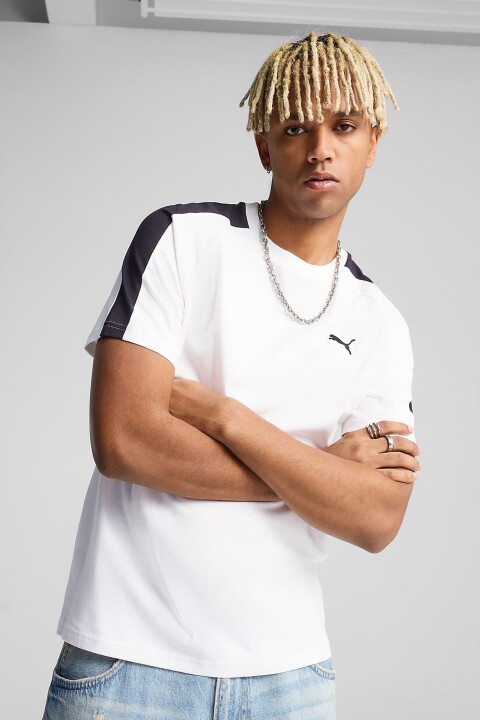 Erkek T7 T-Shirt - Beyaz 