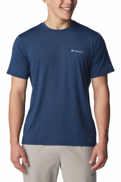 Erkek Tech Trail Crew Kısa Kollu T-Shirt - Lacivert 
