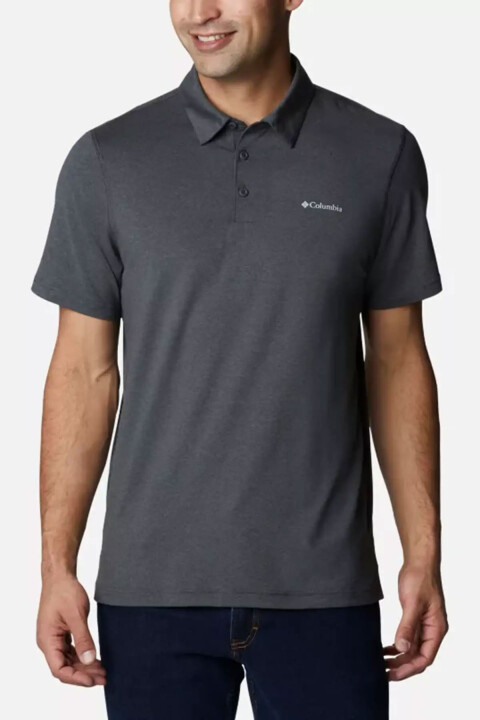 Erkek Tech Trail Kısa Kollu Polo T-Shirt - Antrasit 