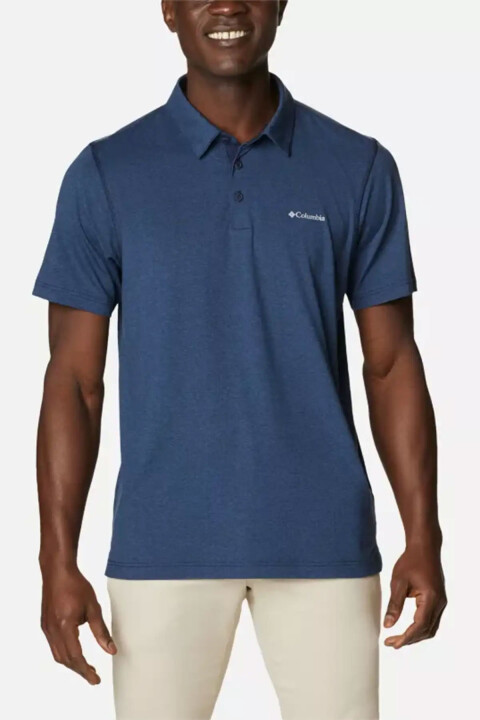 Erkek Tech Trail Kısa Kollu Polo T-Shirt - Lacivert 