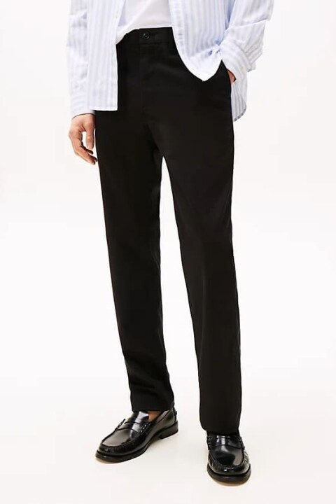 Erkek Th 1985 Düz Paça Chino Pantolon - Siyah 