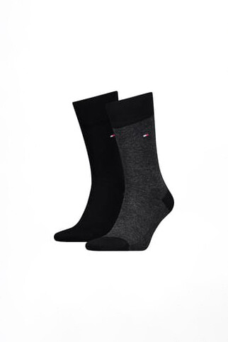 Erkek Th 2'li Uzun Çorap - Siyah 