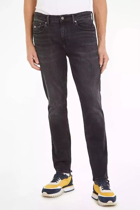Erkek Th Austin Slim Jeans - Siyah - Tommy Hilfiger