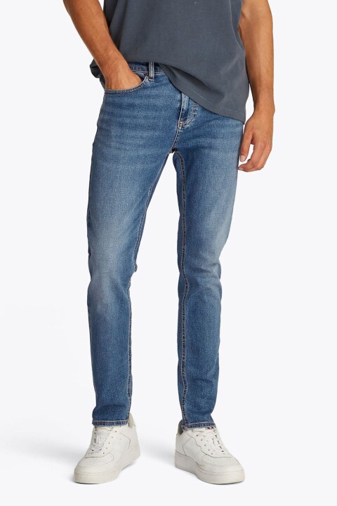 Erkek Th Austin Slim Tapered Jeans - Mavi 