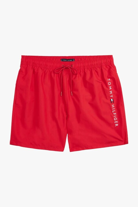 Erkek Th Bağcıklı Deniz Şortu - Kırmızı 