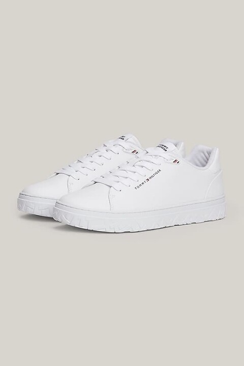 Erkek Th Court Thick Cupsole Sneakers - Beyaz 