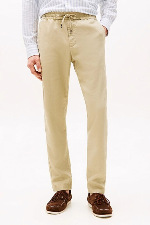 Erkek Th Harlem Sorona Linen Pantolon - Bej 