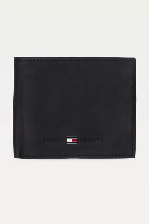 Erkek Th Johnson Mini Cc Cüzdan - Siyah 