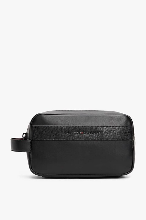 Erkek Th Metal Logo Küçük El Çantası - Siyah 