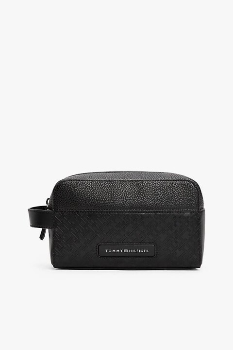 Erkek Th Monogram Küçük Aksesuar Çantası - Siyah 