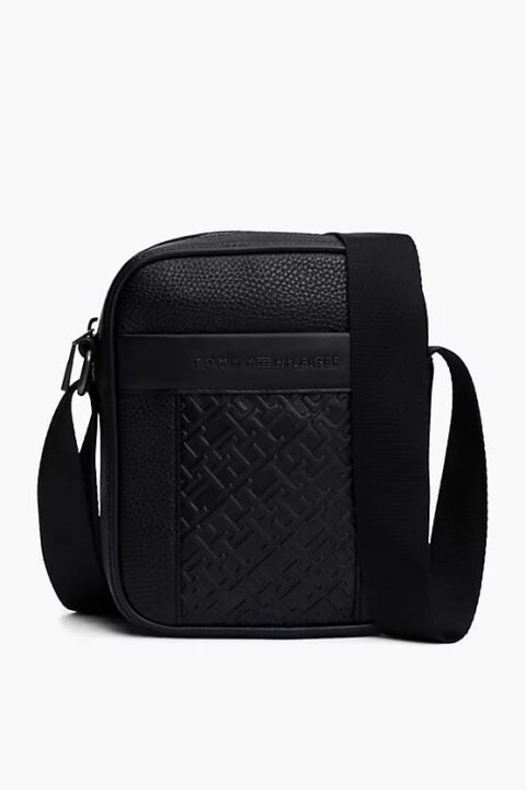 Erkek Th Monogram Muhabir Çantası - Siyah 