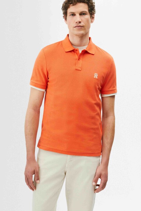 Erkek Th Regular Polo T-Shirt - Turuncu 