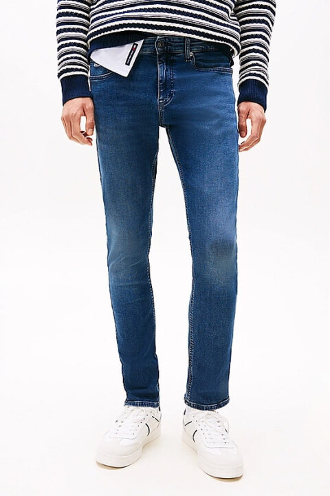 Erkek Th Scanton Solmuş Kot Pantolon - Mavi 