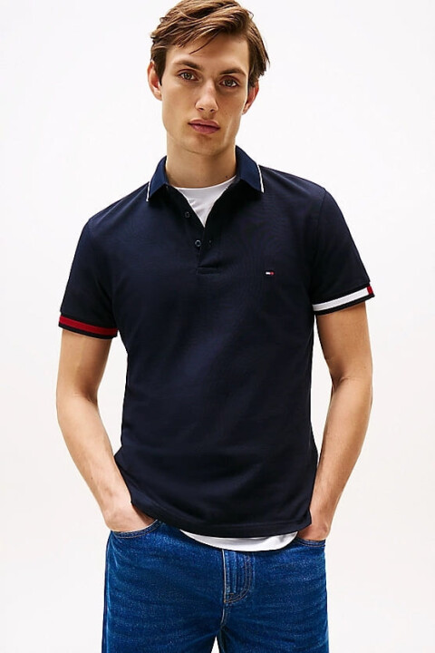 Erkek Th Slim Fit Polo T-Shirt - Lacivert 