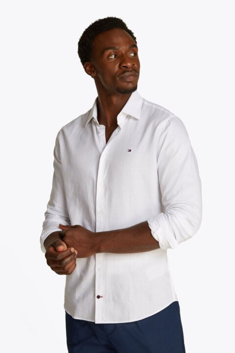 Erkek Th Twill Gömlek - Beyaz 