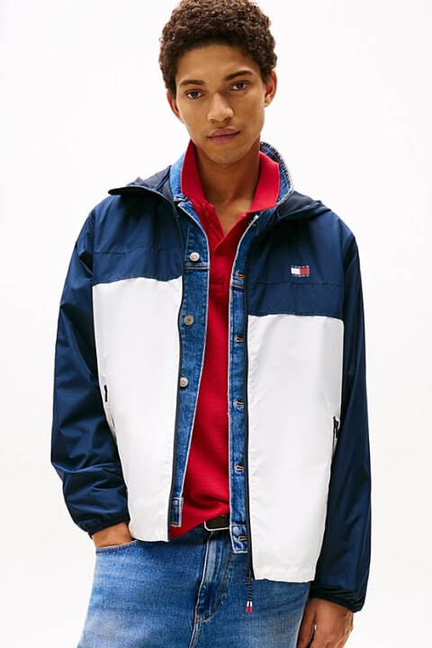 Erkek Tjm Chicago Ceket - Lacivert/Beyaz 