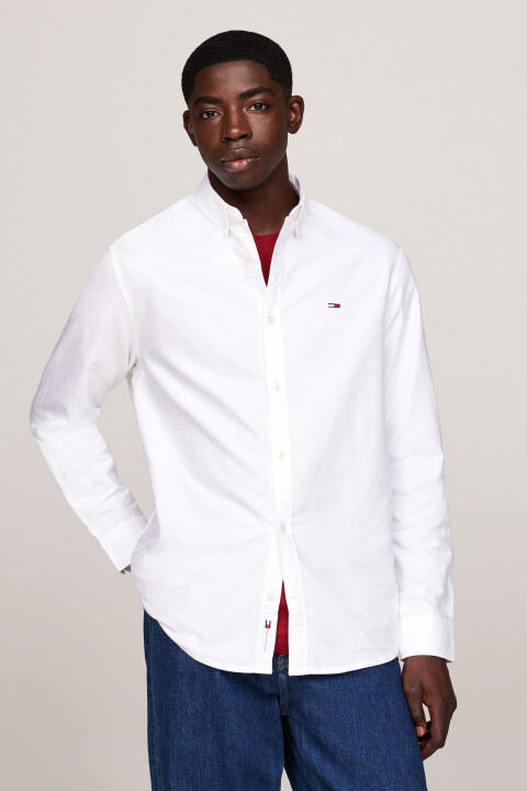 Erkek Tjm Entry Reg Oxford Shırt Ext Gömlek - Beyaz 