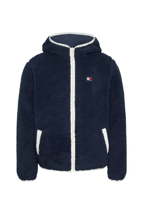 Erkek Tjm Kapüşonlu Fermuarlı Sweatshirt - Lacivert 