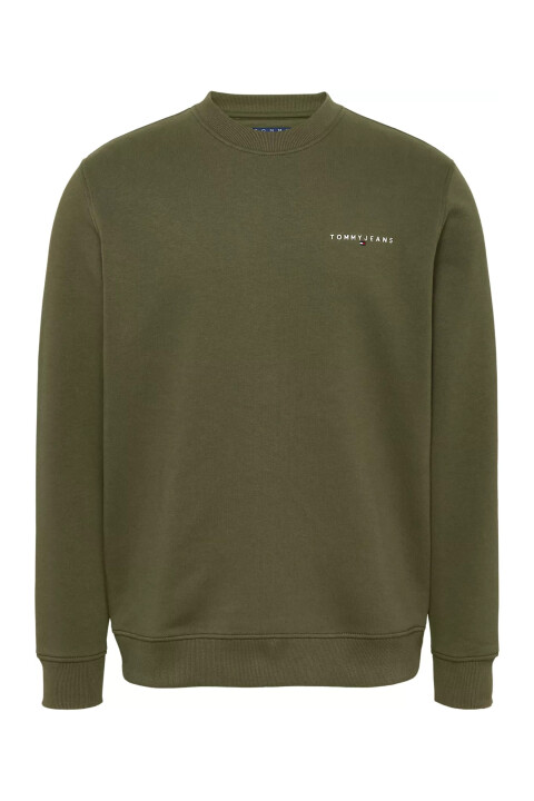 Erkek Tjm Logo Yuvarlak Yaka Sweatshirt - Yeşil 
