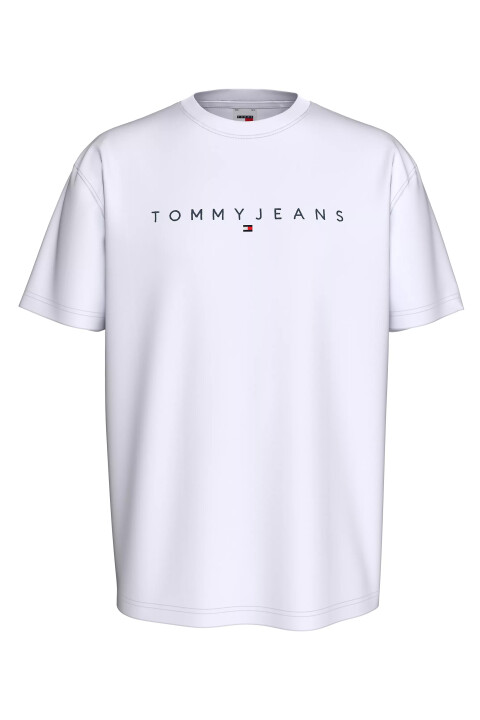 Erkek Tjm Reg Lınear Logo Tee Ext T-Shirt-Beyaz 