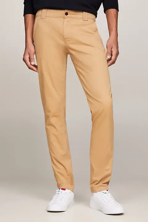 Erkek Tjm Scanton Slim Chino Pantolon - Haki 