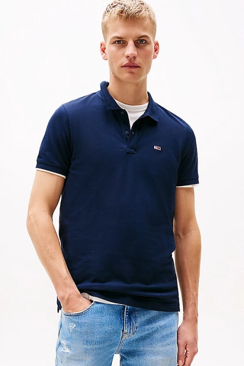 Erkek Tjm Slim Fit Polo T-Shirt - Lacivert 