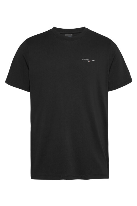 Erkek Tjm Slım Lınear Chest Tee Ext T-Shirt-Siyah 