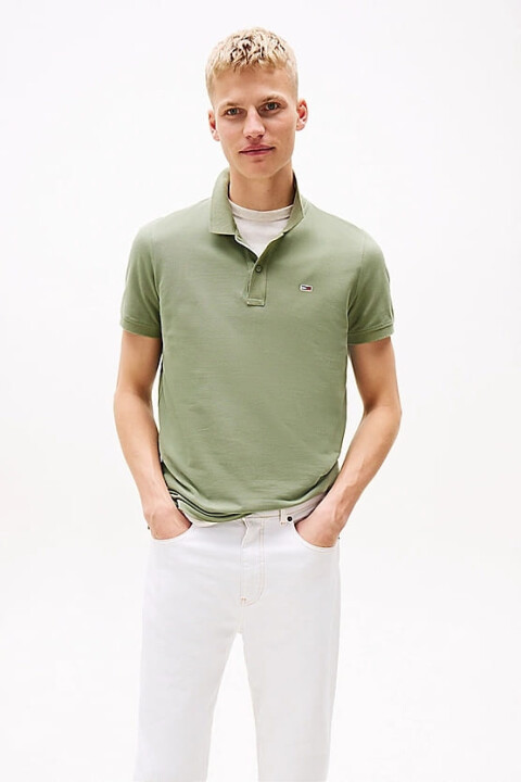 Erkek Tjm Tek Renk Polo T-Shirt - Yeşil 