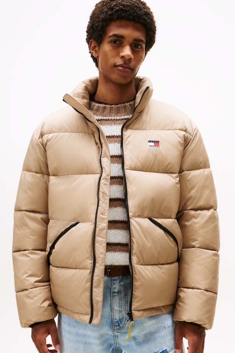 Erkek TJM Vail Puffer Mont - Bej 