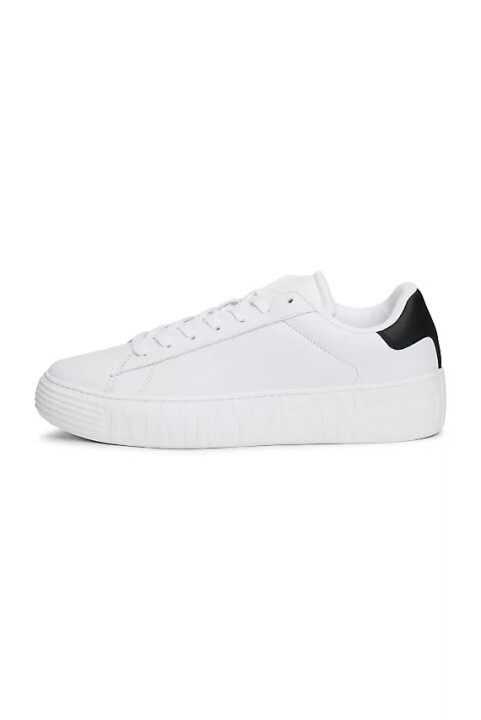 Erkek Tommy Jeans Outsole Ess Sneakers-Beyaz 