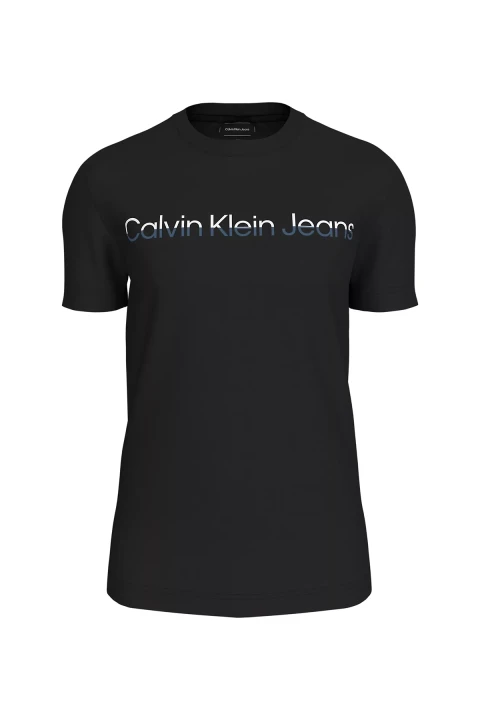 Erkek Two Tone Instıtutıonal Tee T-Shirt - Siyah 