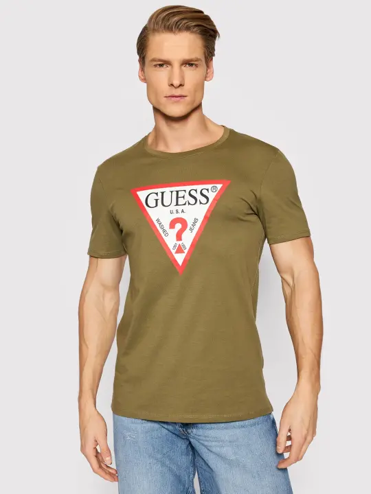 Erkek Üçgen Logolu T-Shirt 