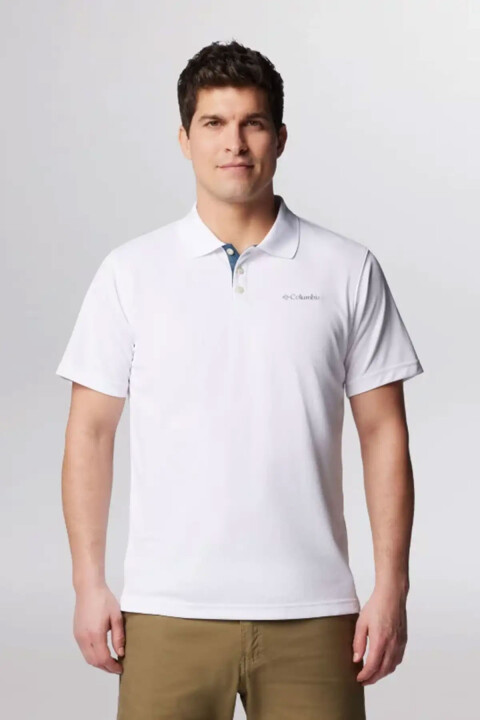 Erkek Utilizer Kısa Kollu Polo T-Shirt - Beyaz 