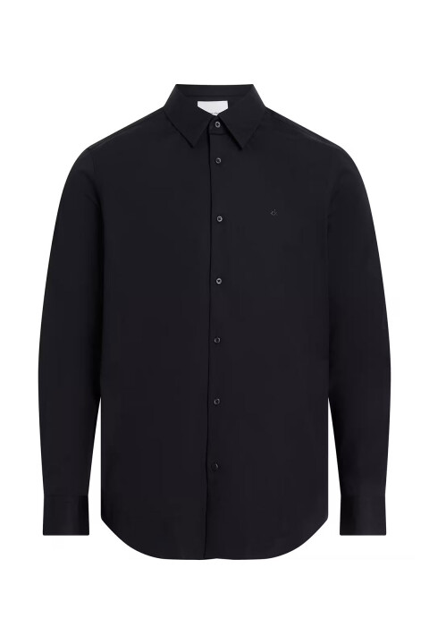 Erkek Uzun Kollu Slim Fit Gömlek - Siyah 