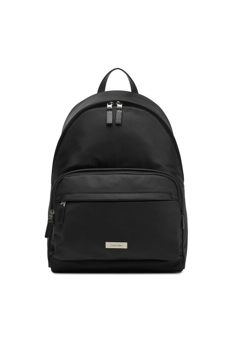 Erkek Yuvarlak Kesim Sırt Çantası - Siyah 