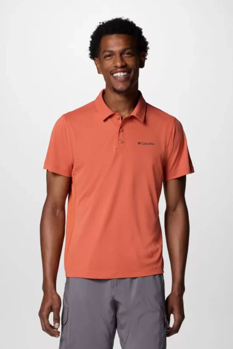 Erkek Zero Rules Kısa Kollu Polo T-Shirt - Kiremit 