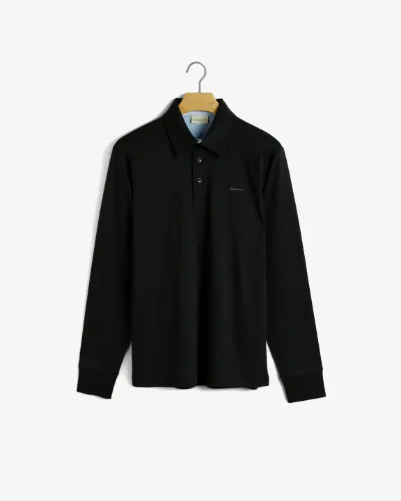 Erkek Regular Fit Polo Kazak-Siyah 